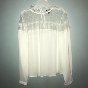 White lace blouse